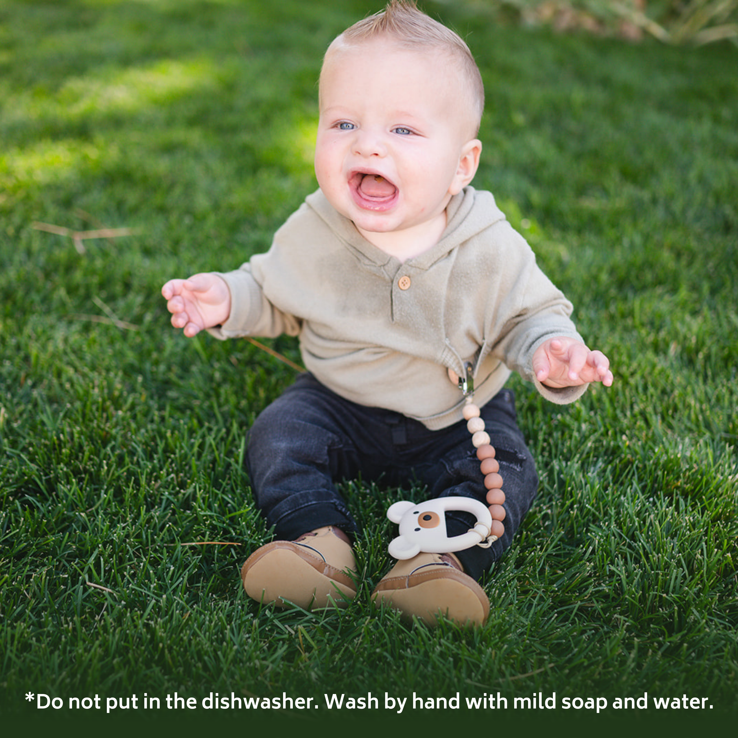 Babeehive Goods - Wholesale Fopspeenclip - Baby - Speenkoord van houten kralen en silicone9