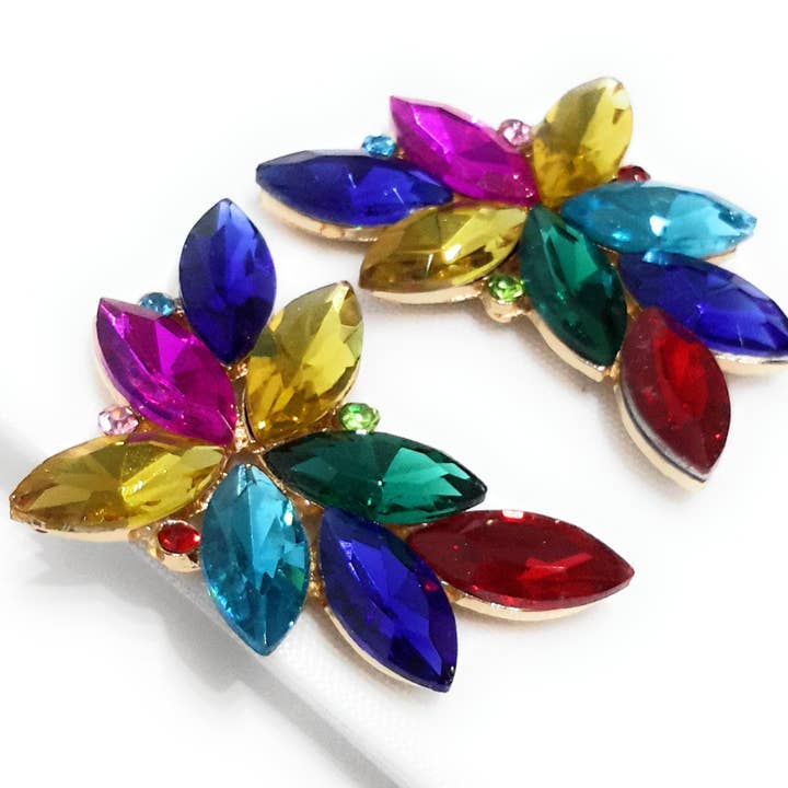 BRANDELIA – Engroshandel Hængeøreringe og creoløreringe – Spektakulære blomsterøreringe · Flerfarvet2