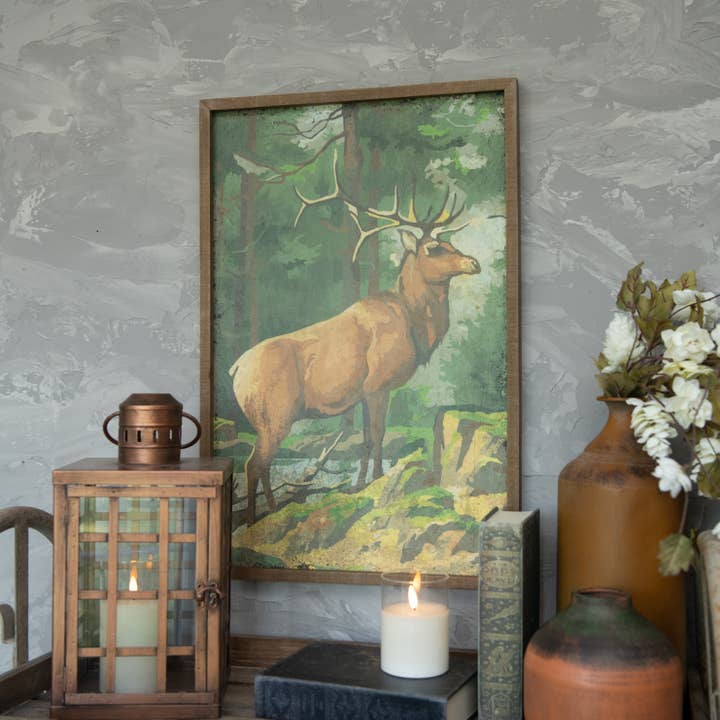 Stampa di pittura per numero "Cervo nel bosco" da 24" per la vendita all'ingrosso da parte di Ragon House