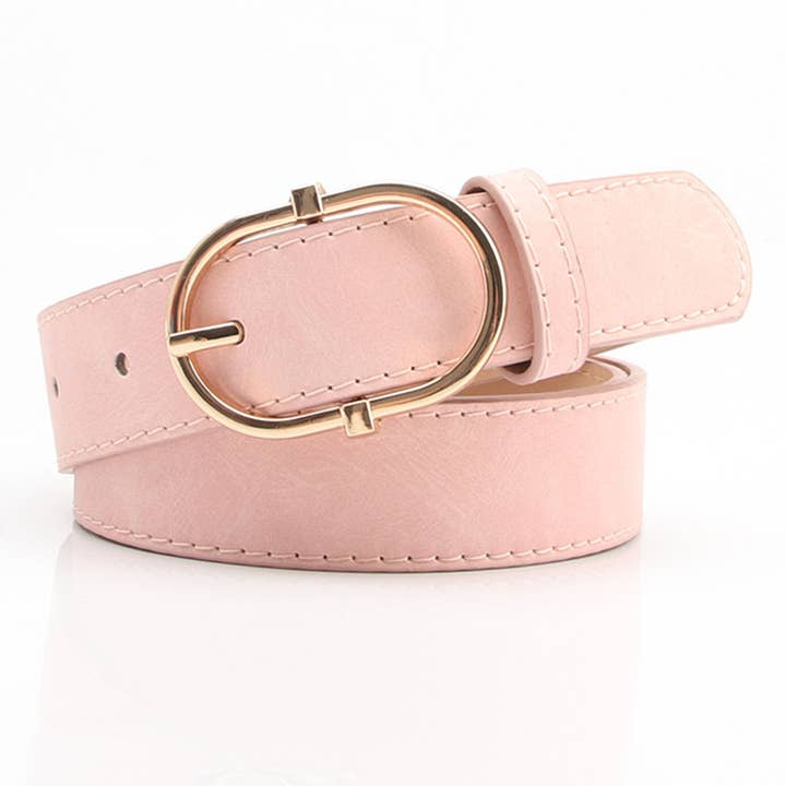 Ceinture en jean douce et confortable avec boucle à ardillon en alliage pour la vente par Lily Clothing