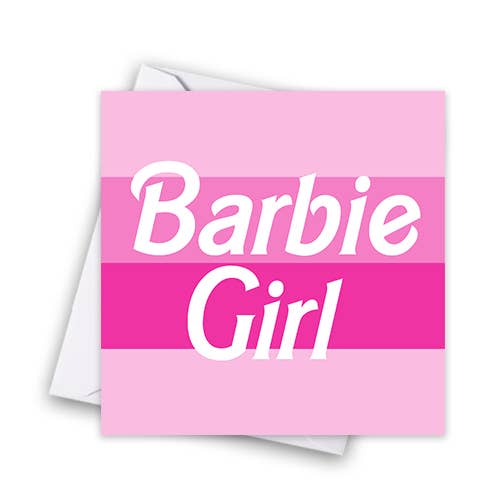 Barbie Girl- Barbie Girl-wenskaart voor wholesale door Catherine Loves