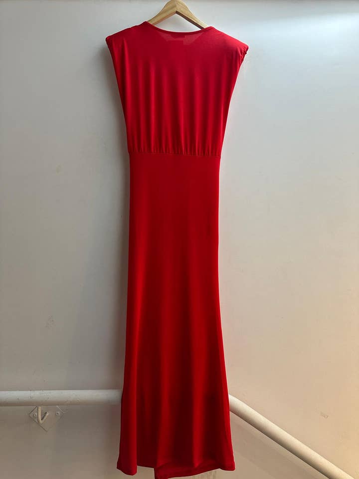 LORIANE - Wholesale Dress - Women's - 10586 tight long dress with front slit one size