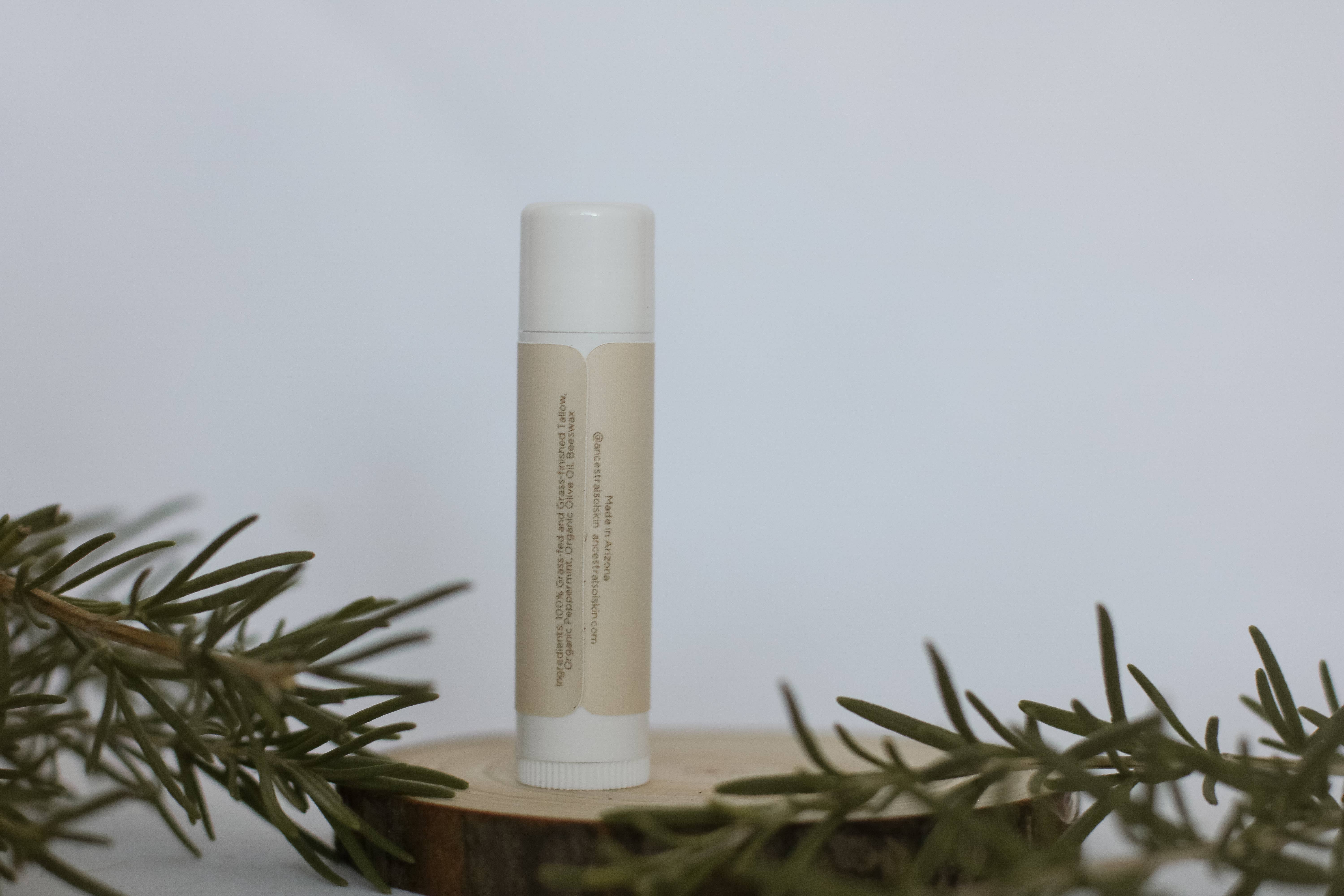 Ancestral Solskin - Wholesale Lip Balm - Peppermint Tallow Lip Balm1