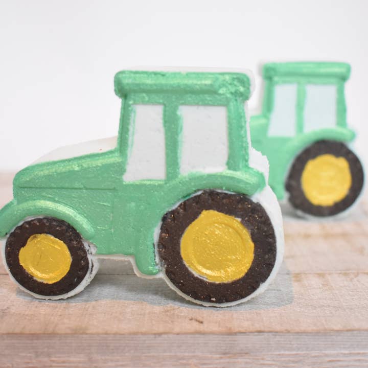 Nature's Love Product - Wholesale Bath Bomb/Fizz - Tractor Bath Bomb with surprise coin inside2