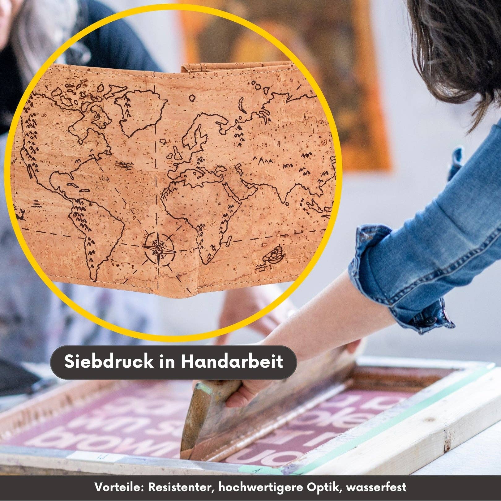 Simaru - Vente Portefeuille – homme - Portefeuille en liège Vitelius pour homme10