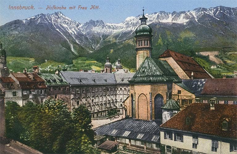 Found Image Press - Wholesale Stationery/Notecard Set - Greeting Card MF-638 View of Mountains from Innsbruck, Austr0