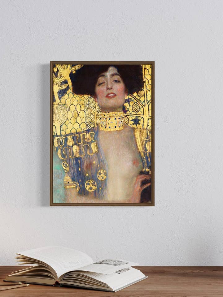 Gustav Klimt - Judith en het hoofd van Holofernes. A4, A3, A2. Housewarming cadeau-idee. Vintage kunstdruk. Fijne kunst aan de muur. Moederdagcadeau voor wholesale door Gabrielle Dalsan