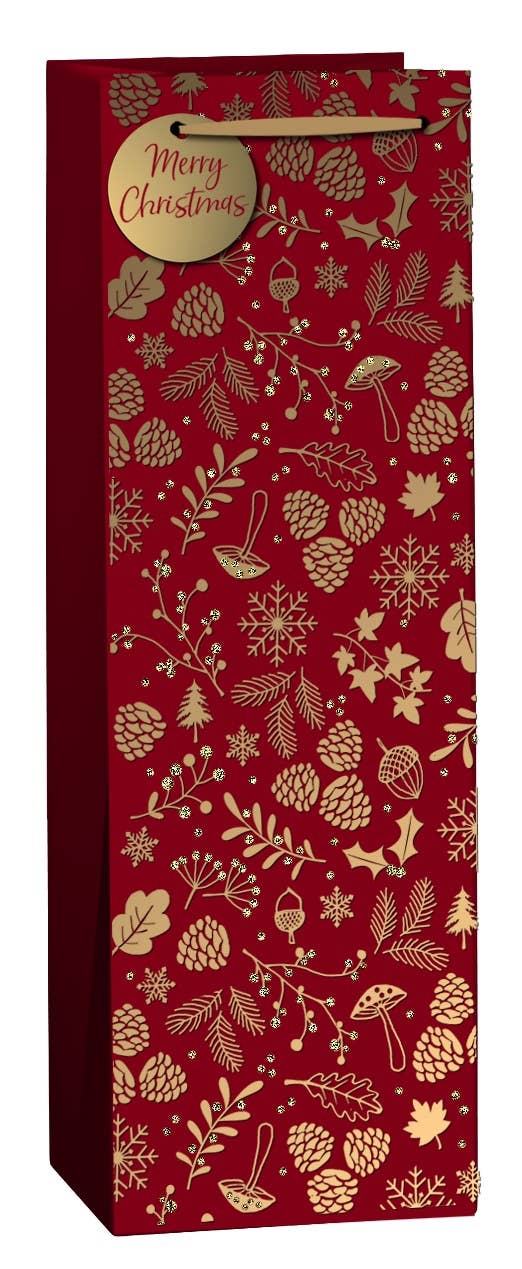 The Unique Paper Company - Vendita all'ingrosso Buste regalo - Borse regalo glitterate ecologiche con bacche natalizie di lusso2