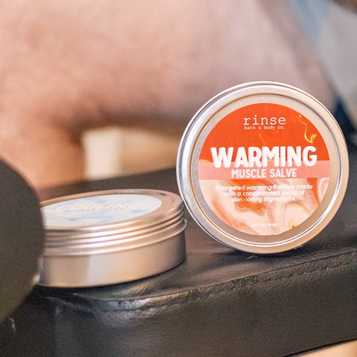 Warming Muscle Salve | Heat Therapy Balm | Athletic for wholesale by Rinse Bath Body Inc