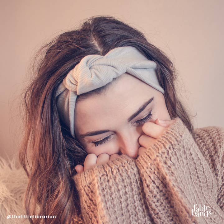 Silas White - Diadema anudada para venta al por mayor de Fablebands