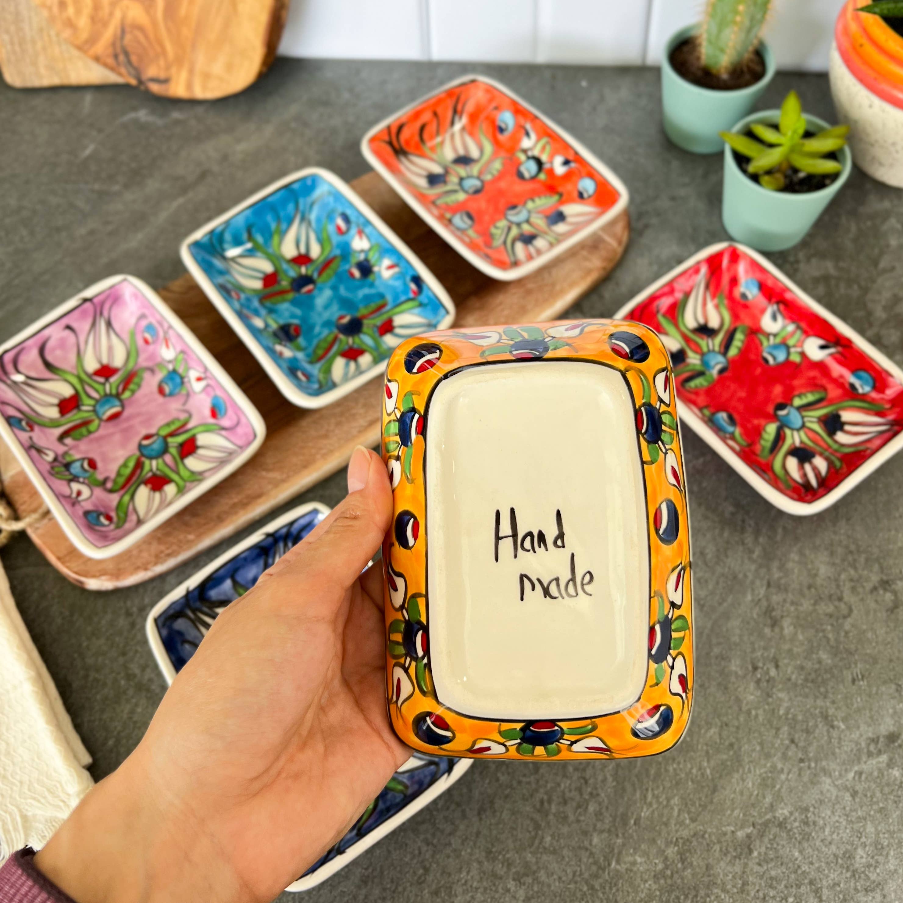 Umays Boho – wholesale Decorative plate/dish/bowl – Handmade Tapas Bowl, Serving Set, Mezze Plate, Pinch Bowl4