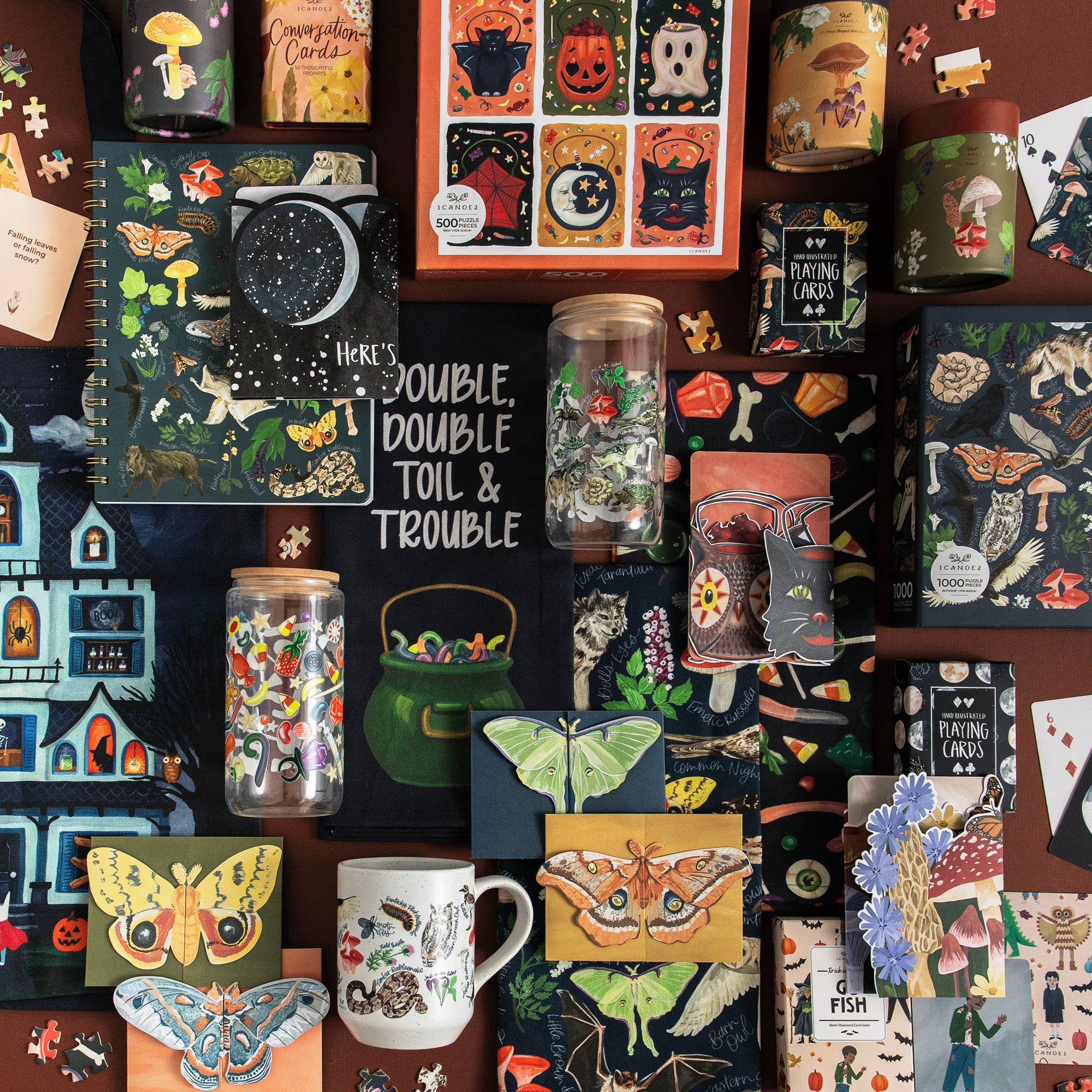 1canoe2 | One Canoe Two Paper Co. - Wholesale Tea Towel - Spooky Sweets Halloween Candy Kitchen Tea Towel4