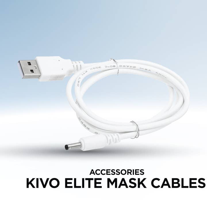 Cavo di Ricarica per Maschera Kivo Elite per la vendita all'ingrosso da parte di Kivo Red Light Therapy