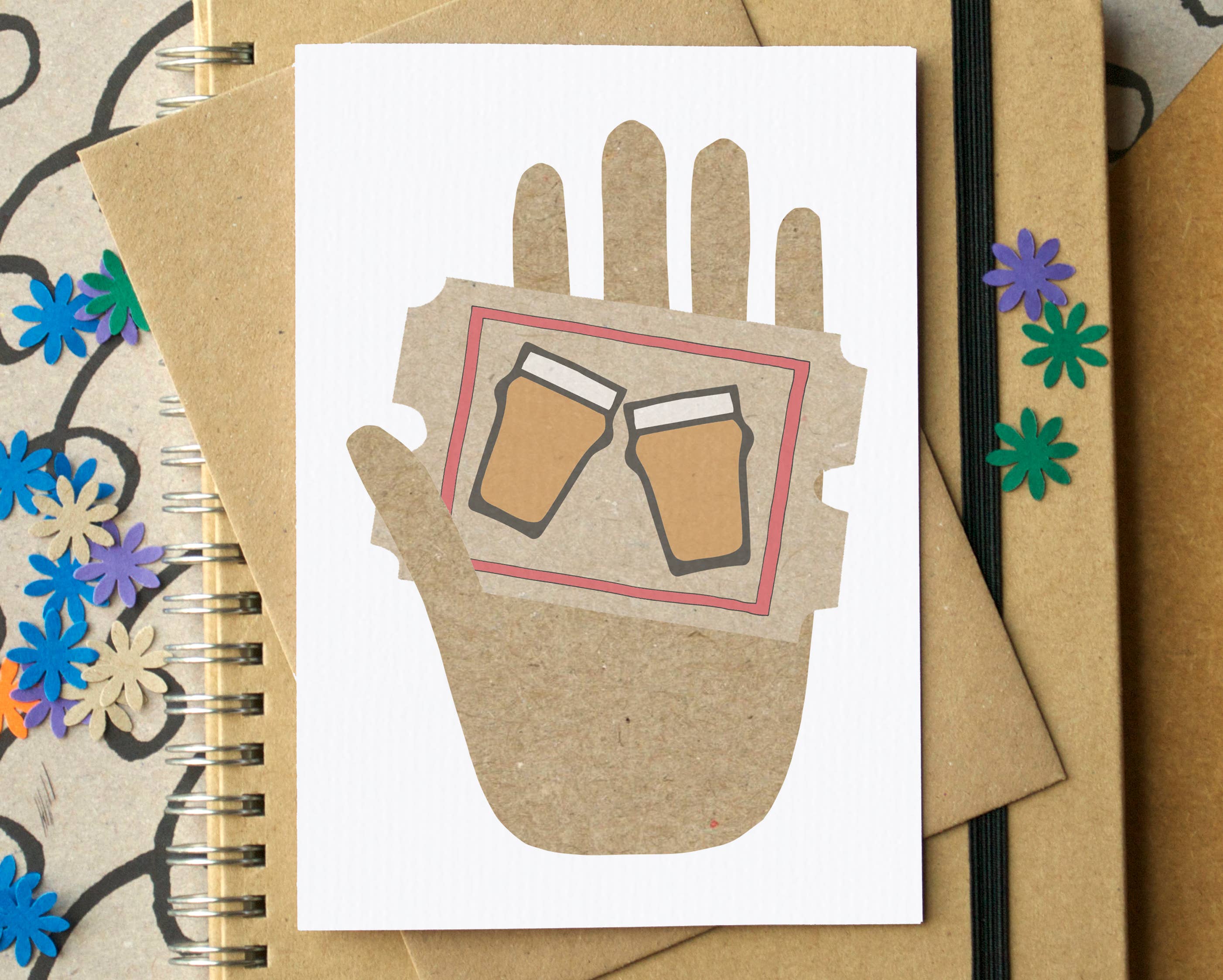 Becka Griffin Illustration – wholesale Everyday greeting card – Beer Tasting Card for Unwrappable Gifts