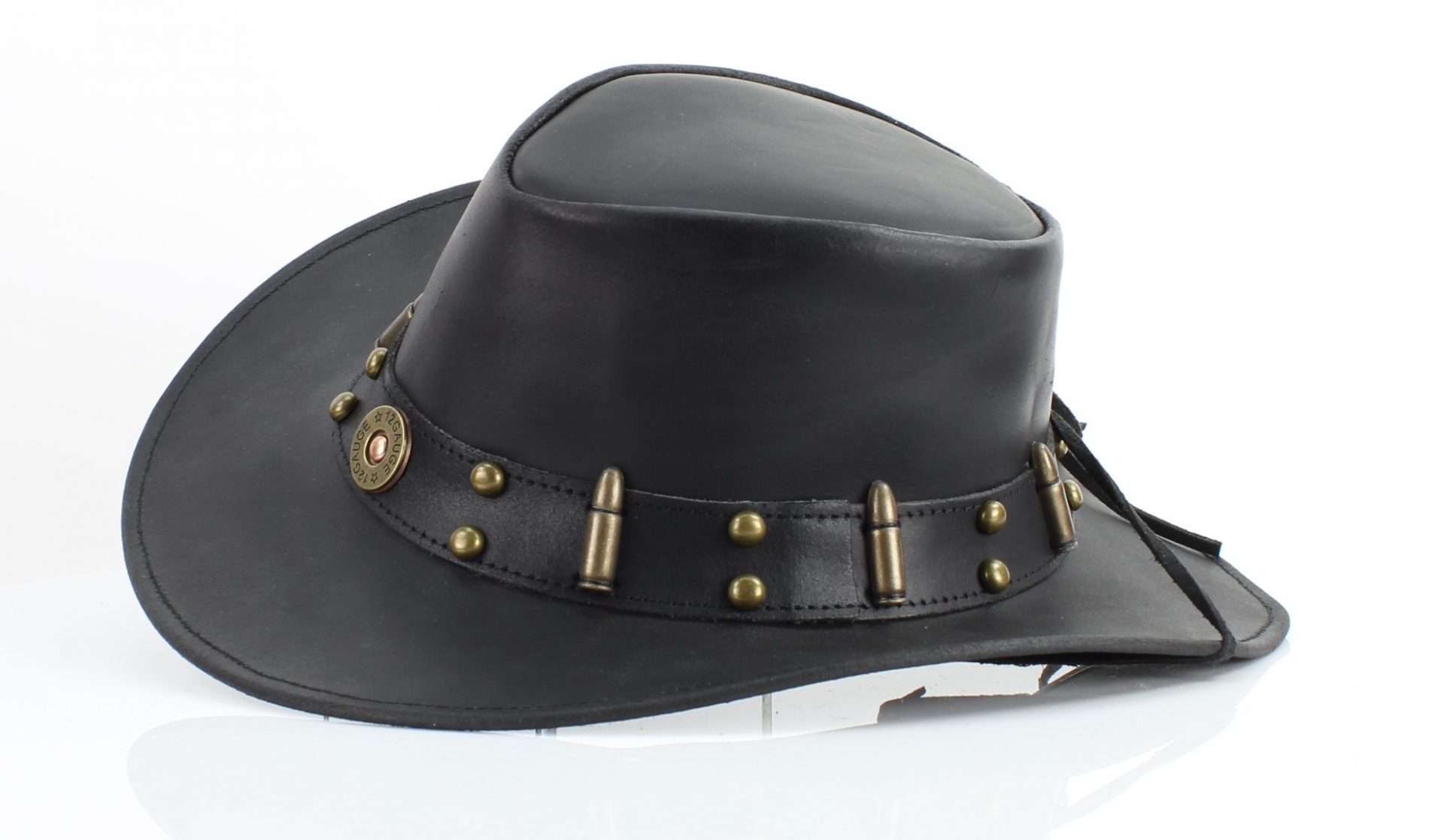 Leather Impressions Inc - Wholesale Cowboy Hat - Unisex - Shapeable Cowboy Hat with 12 Gauge Bullet Slice & Embellishe3