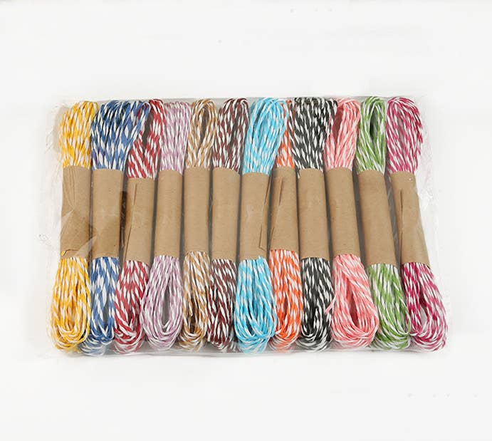 Ladylande - Wholesale Twine - 12 Color Baker’s Twine Set – 10m Each | Craft String for DIY2
