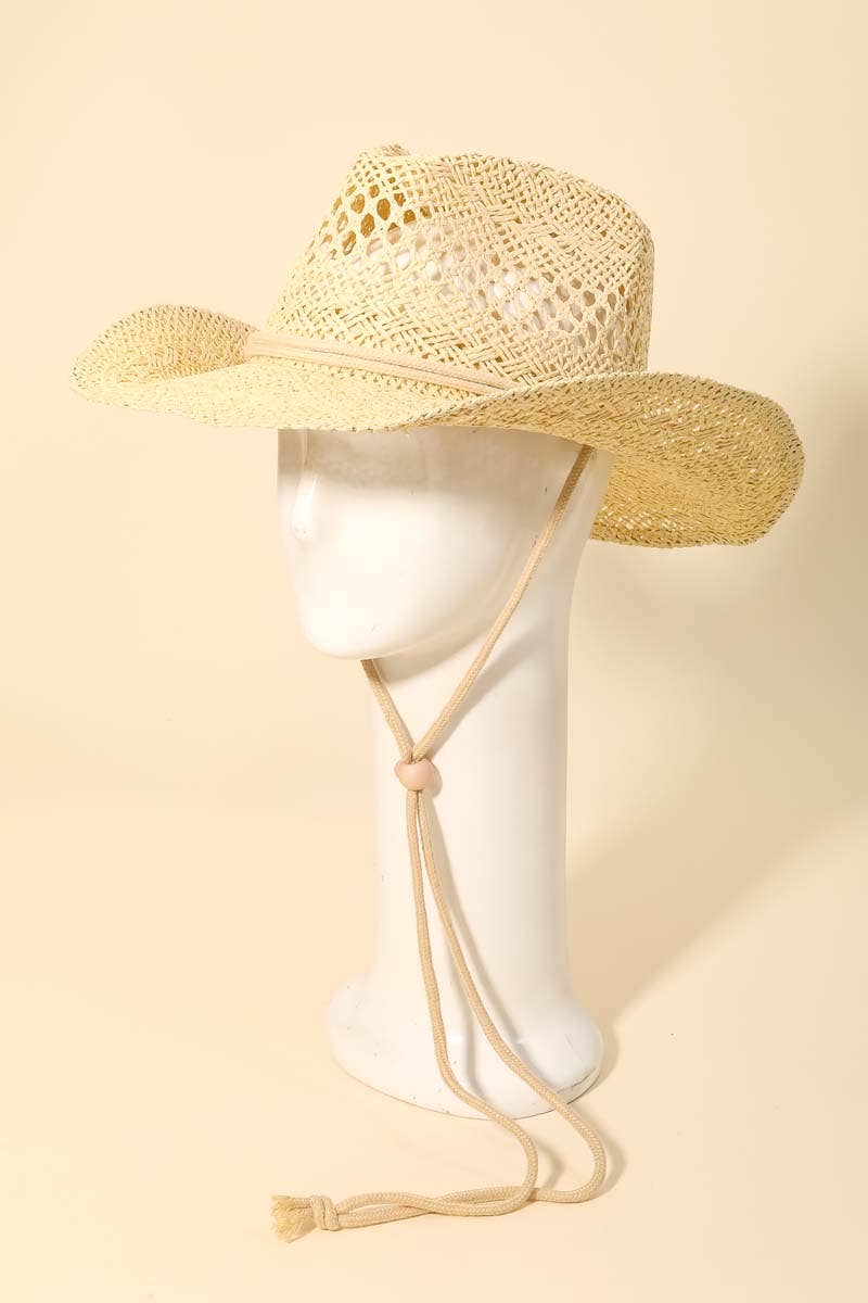 Anarchy Street – Chapéu de cowboy - Mulher por atacado – Chapéu de Cowboy Ocidental de Palha Trançada6