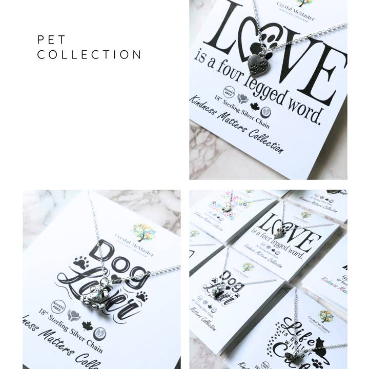 NEW- 6x Pet Charm Necklace Collection for wholesale by Crystal McMaster Jewellery Designer