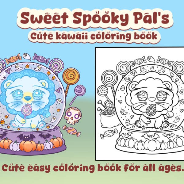 Jennyray illustrations - Wholesale Book - Kids - SWEET SPOOKY COLORING BOOK3