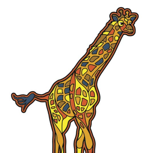 Pino estilizado em pé de girafa por atacado de Little Critterz