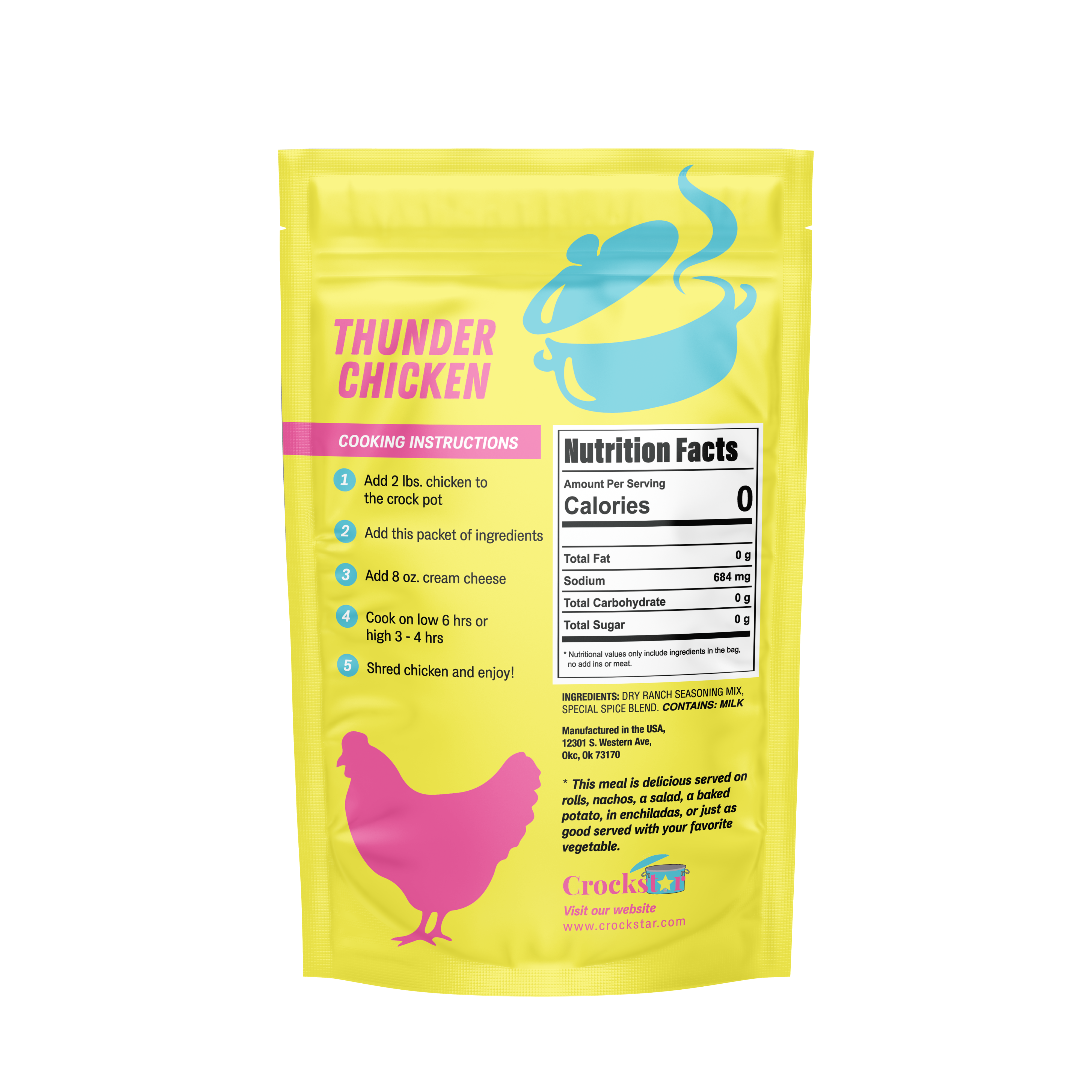 Crockstar Dinner Club - Vendita all'ingrosso Pasti pronti a lunga conservazione - Pollo Thunder1