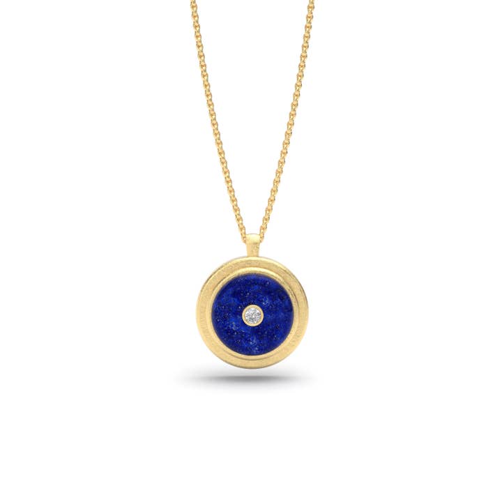 Lapis Lazuli & Diamond Talisman Pendant for wholesale by MARCELLO RICCIO