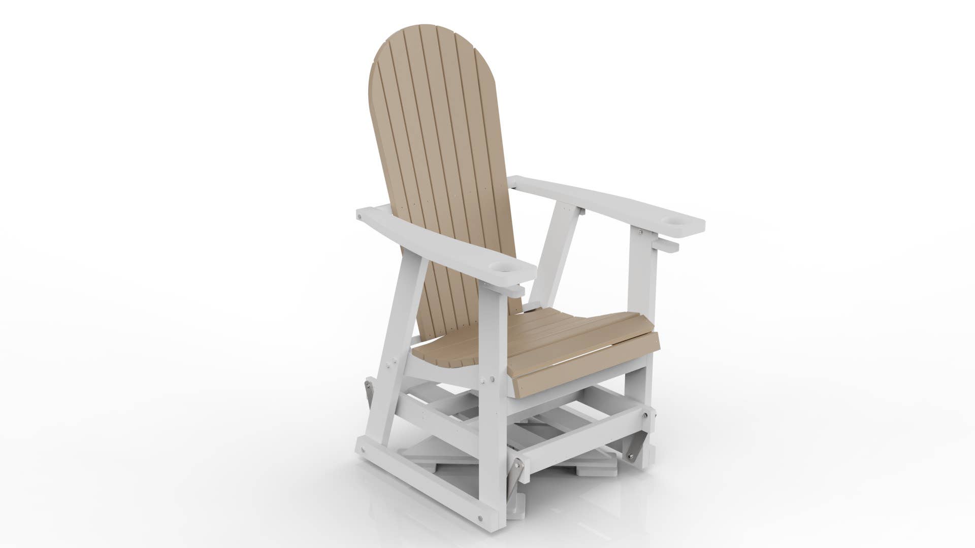 Evergreen Patio - Vente Chaise Adirondack - Planeur pivotant en polyéthylène12