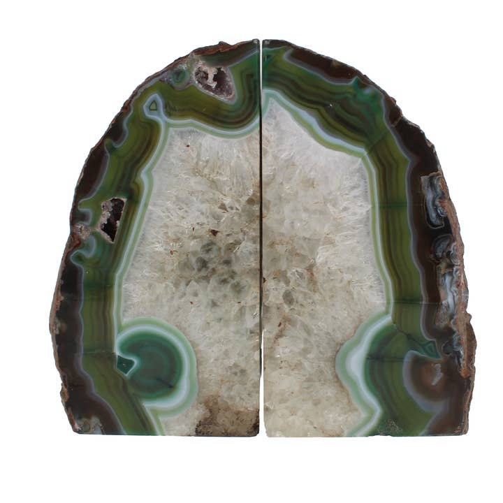 Green Agate Book Ends 2 for wholesale by Gemstone USA