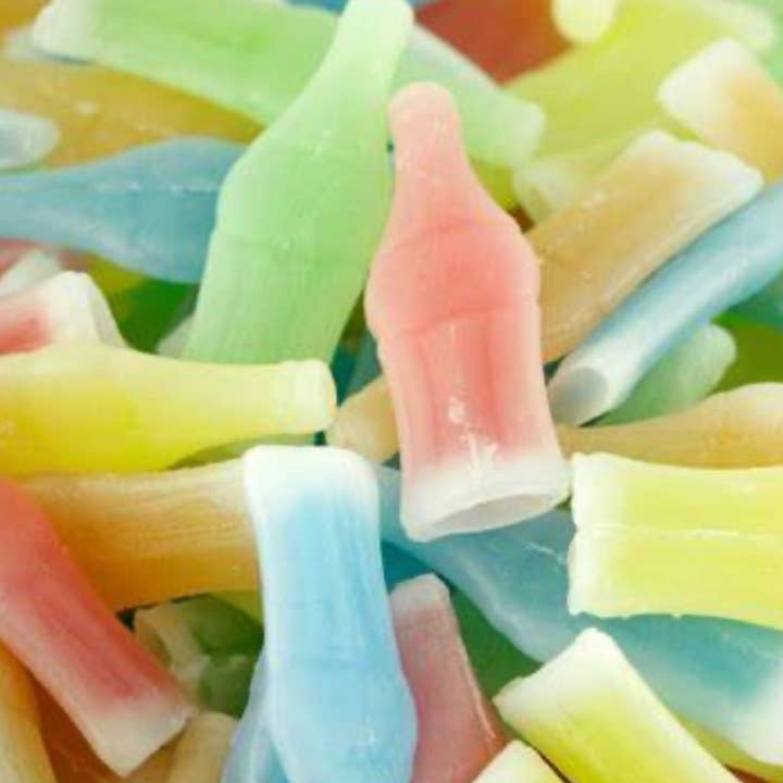 O'Shea's Candies Sweet Shop - Wholesale Hard Candy - BULK Old Fashioned Retro Nik L Dip Wax Bottles 4LB Bag 1