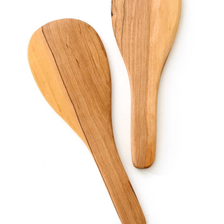 Swahili | AFRICAN MODERN - Wholesale Serving Utensil - Small Wild Olive Wood Rice Paddle2