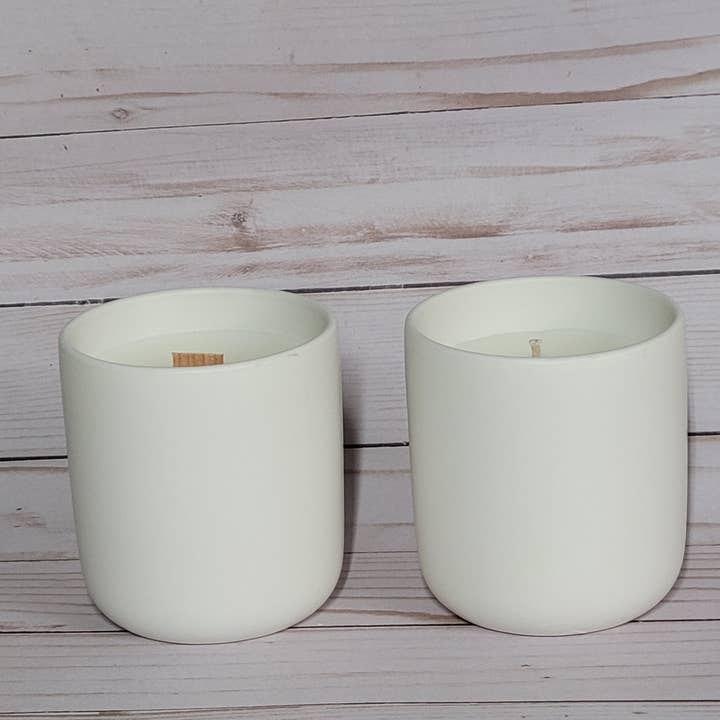 Stephanie Henry Candle Company - Wholesale Jar/filled candle - Soy Wax Candle, Ceramic Tumbler, Wood Lid, Multiple Scents4