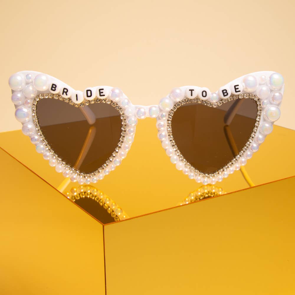 SP Sophia Collection - Wholesale Sunglasses - Women's - "Bride to Be" Beaded Fashion Glasses with Decorative Pearls1