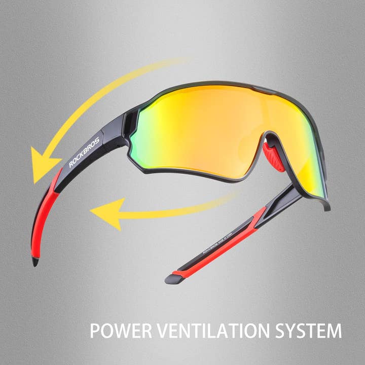 SPARE-SPECS, LLC - Wholesale Sunglasses - Unisex - ROCKBROS Polarized Full Lens Sunglasses Cycling Bicycle Glasses Outdoor Sports Eyewear UV40023