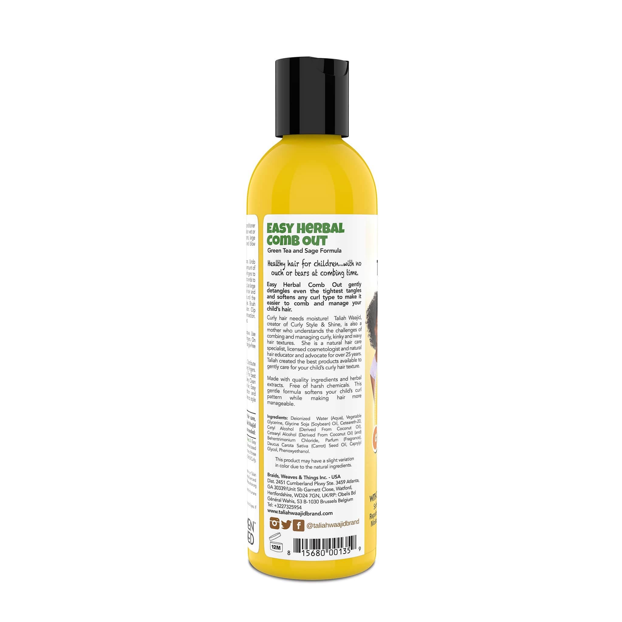 Hair Konection Corporation - Wholesale Hair Leave-In Conditioner - Taliah Waajid Kinky Wavy Natural Easy Herbal Comb Out 8 Oz1