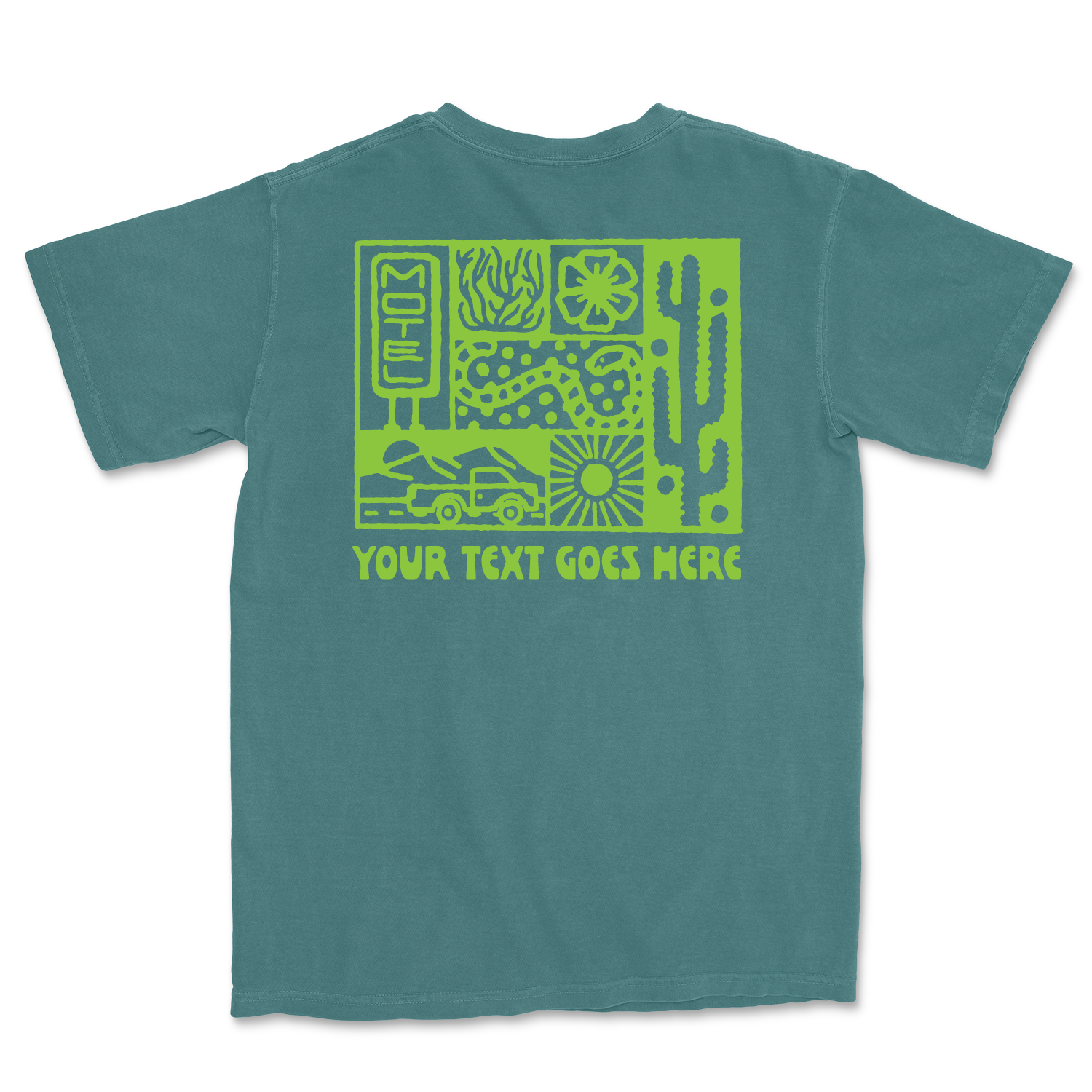 Island View Outfitters – Großhandel T-Shirt mit Siebdruck – Unisex – *BENUTZERDEFINIERTES* Wüstenreise-T-Shirt13