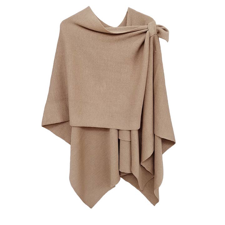 Fashion City - Wholesale Kimono - Women's - Women's Solid Ruana with Shoulder Strap6