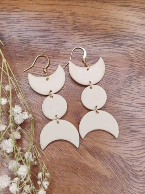 Colgantes Diosa Triple Beige para venta al por mayor de Sunflowercrafty