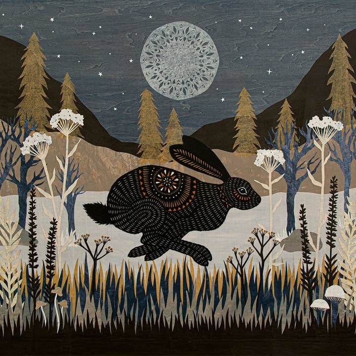 The Flow of Time — Impression artistique sur papier découpé 16 x 20 pouces pour la vente par Rural Pearl: Cut Paper Art by Angie Pickman