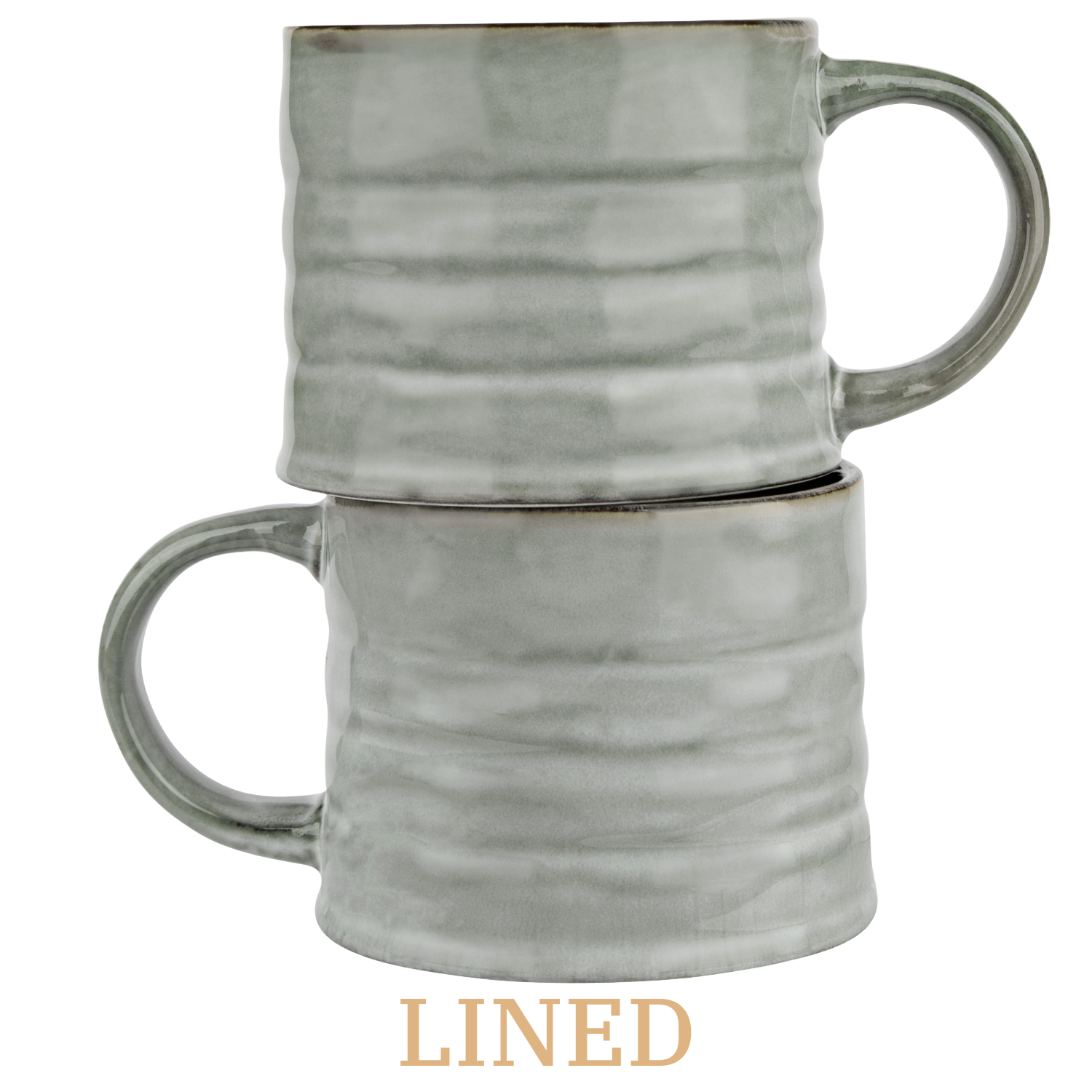 Kook - Wholesale Coffee Mug - Kook Java Coffee Mugs, Stoneware, 15 oz, Set of 22