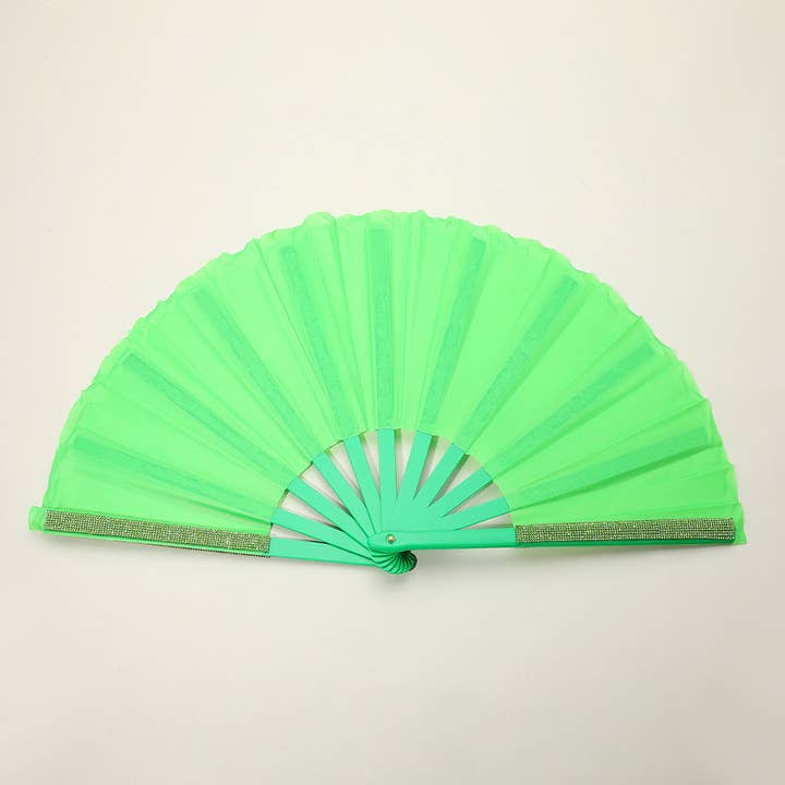 Sensibling Corp. - Wholesale Handheld Folding Fan - Bling Studded Folding Line Dance Hand Fan8