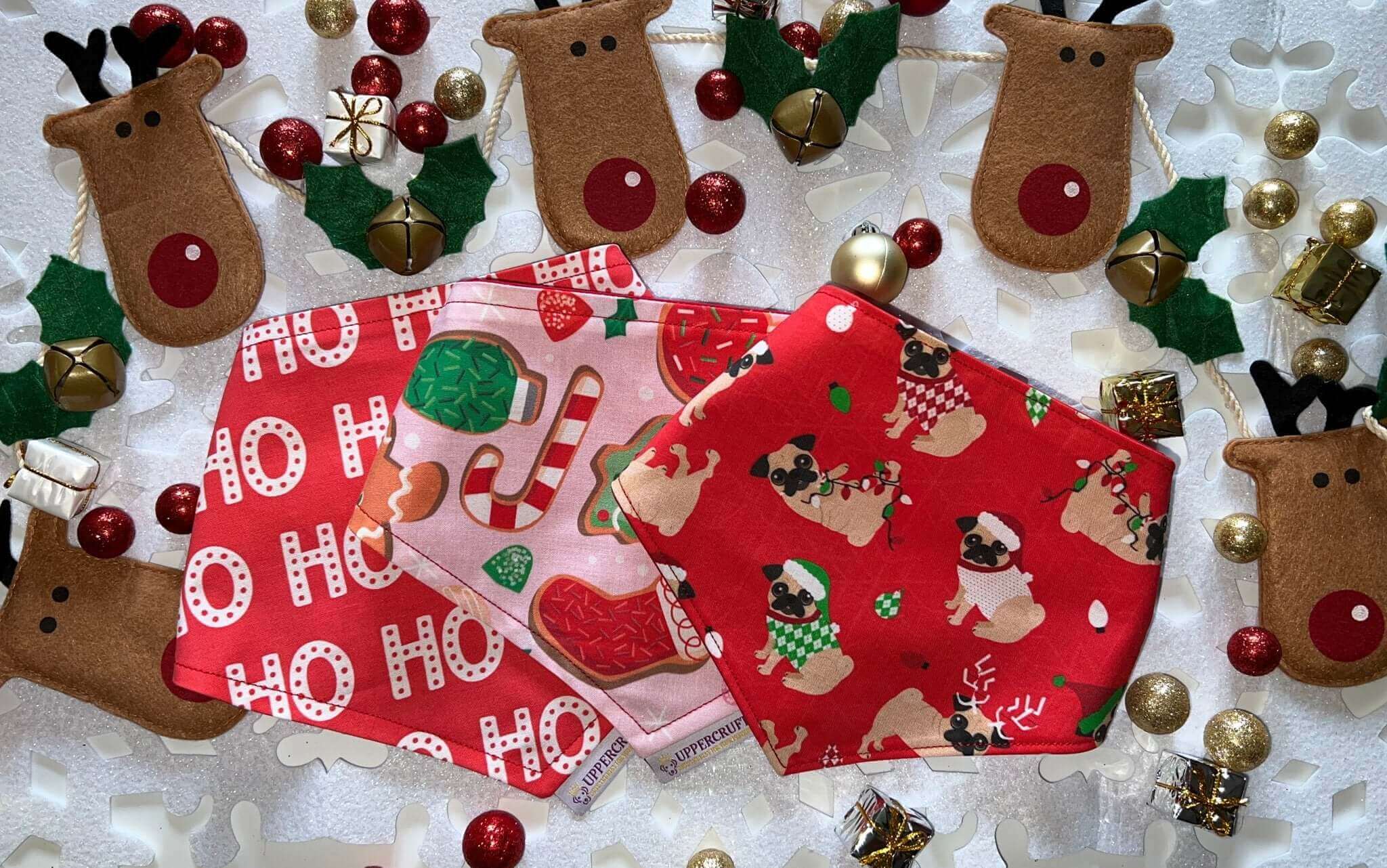 Uppercrufts, LLC - Wholesale Pet Bandana - Dog - Happy Howlidays Bandana5