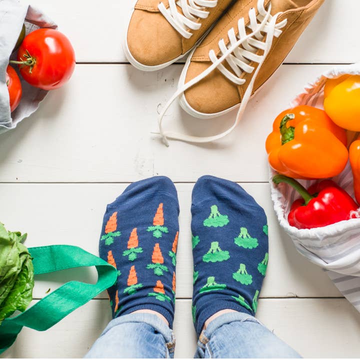 Friday Sock Co. - Wholesale Socks - Women's - Women’s Broccoli & Carrot Ankle Socks