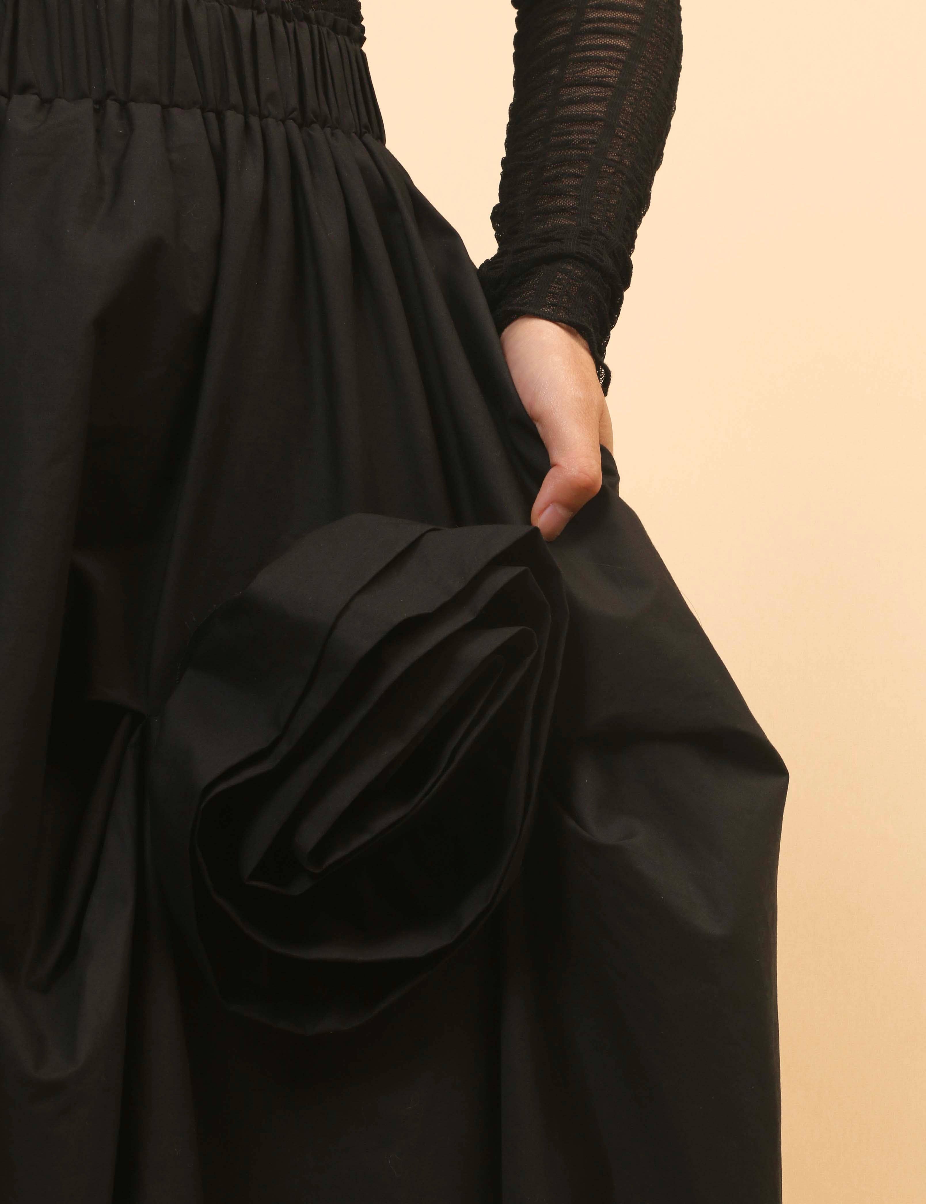 Sweetkama – Saia - Mulher por atacado – Saia Midi Flor Inregular para Senhora SKS470812