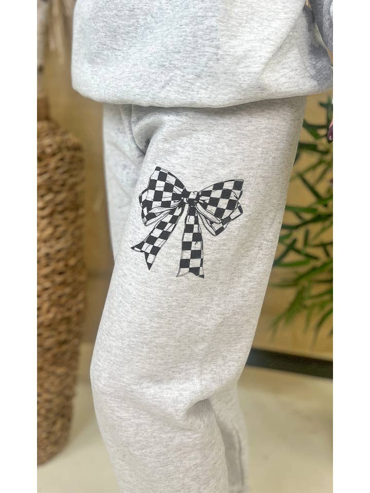Sugar Stitch - Wholesale Lounge Sweatpants/Joggers - Women's - Big On Bows Graphic Sweatpants15