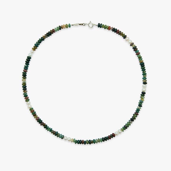 Nede på jorden halskæde sølv for engroshandel hos Koi Atelier