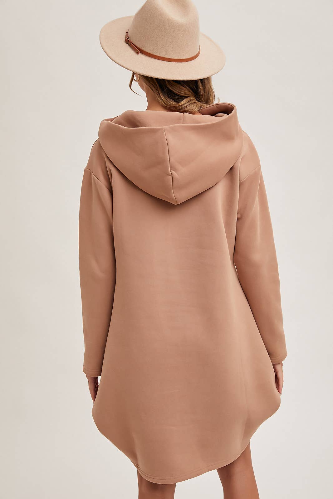 Bluivy - Venta al por mayor Sudadera con capucha - Mujer - Sudadera túnica con capucha y cuello alto con bolsillo delantero8