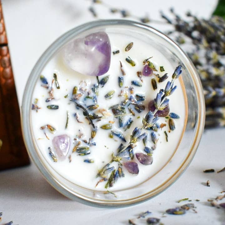 Happiness Spell Soy Candle for wholesale by Creepy Charming