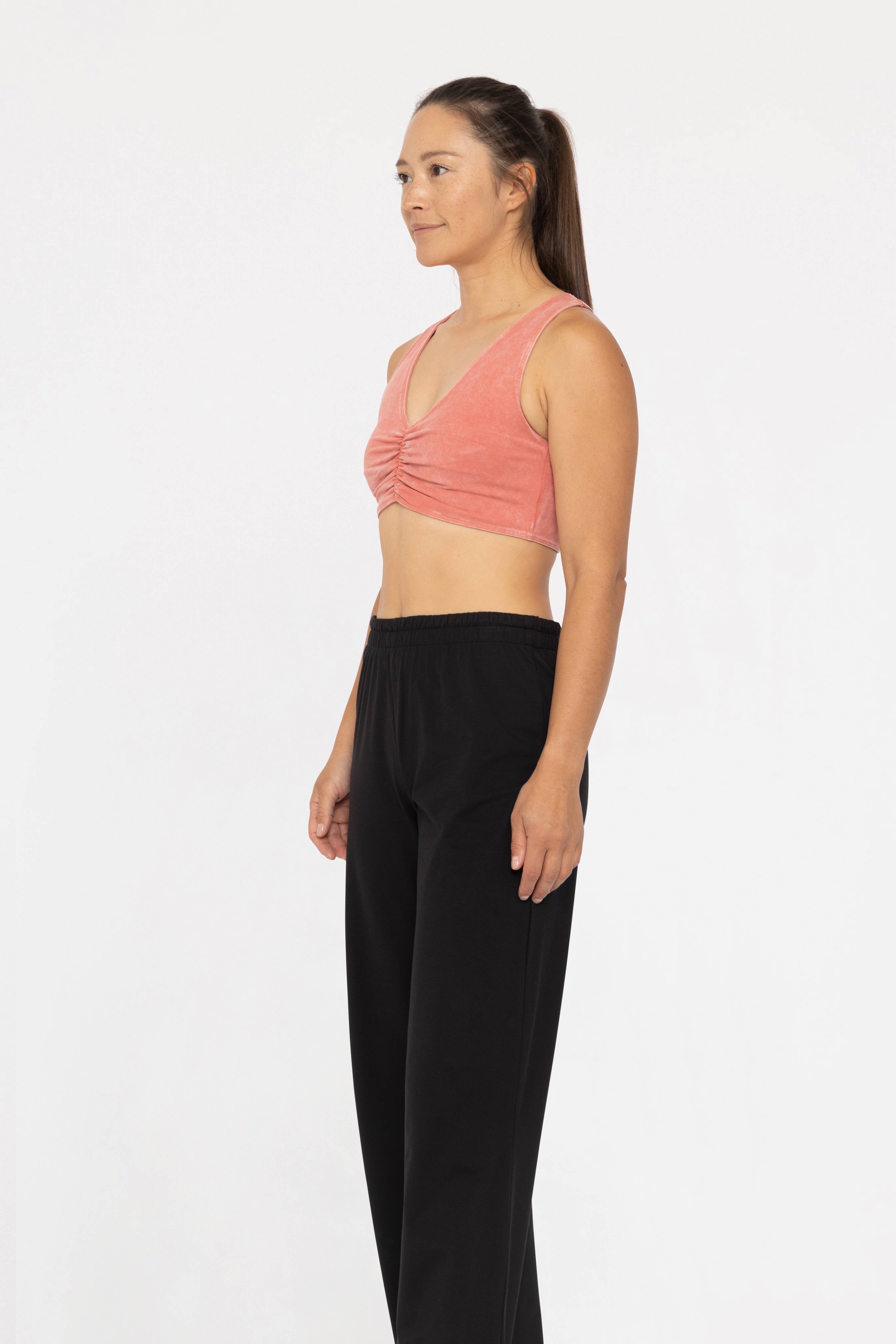 Mono B - Vendita all'ingrosso Reggiseno sportivo - Donna - Reggiseno a schiena scoperta in misto cotone con lavaggio minerale9