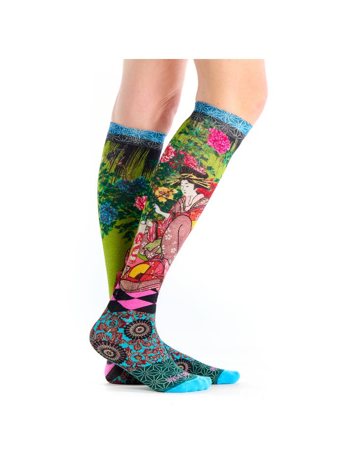 Dub & Drino - Wholesale Socks - Women's - Bamboo knee-highs Geisha2