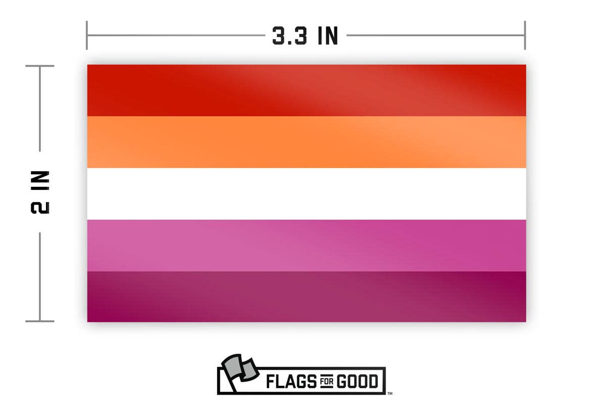 Flags For Good - Wholesale Sticker - Lesbian Pride Sticker2